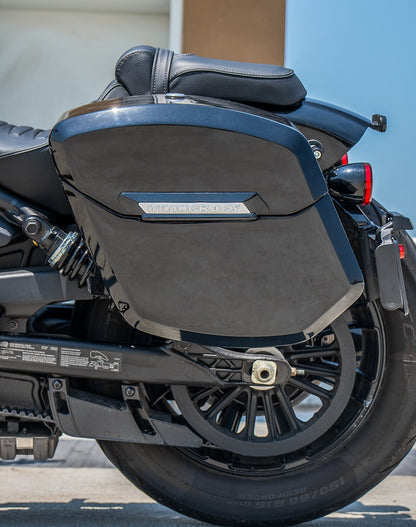 24L - Ironclad Quick-Mount Medium 2025+ Indian Scout Bobber Painted Hard Alforjas