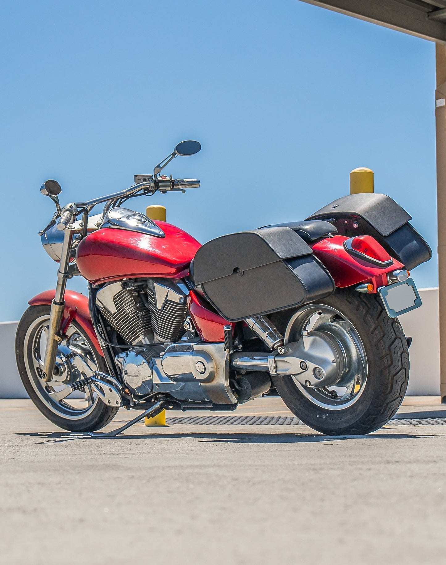 28L - Panzer Quick-Mount Medium Honda VTX 1300 C Motocicleta Alforjas