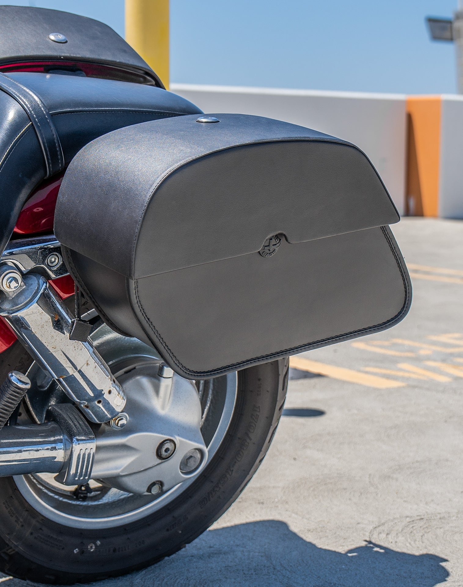 28L - Panzer Quick-Mount Medium Honda VTX 1300 C Motocicleta Alforjas