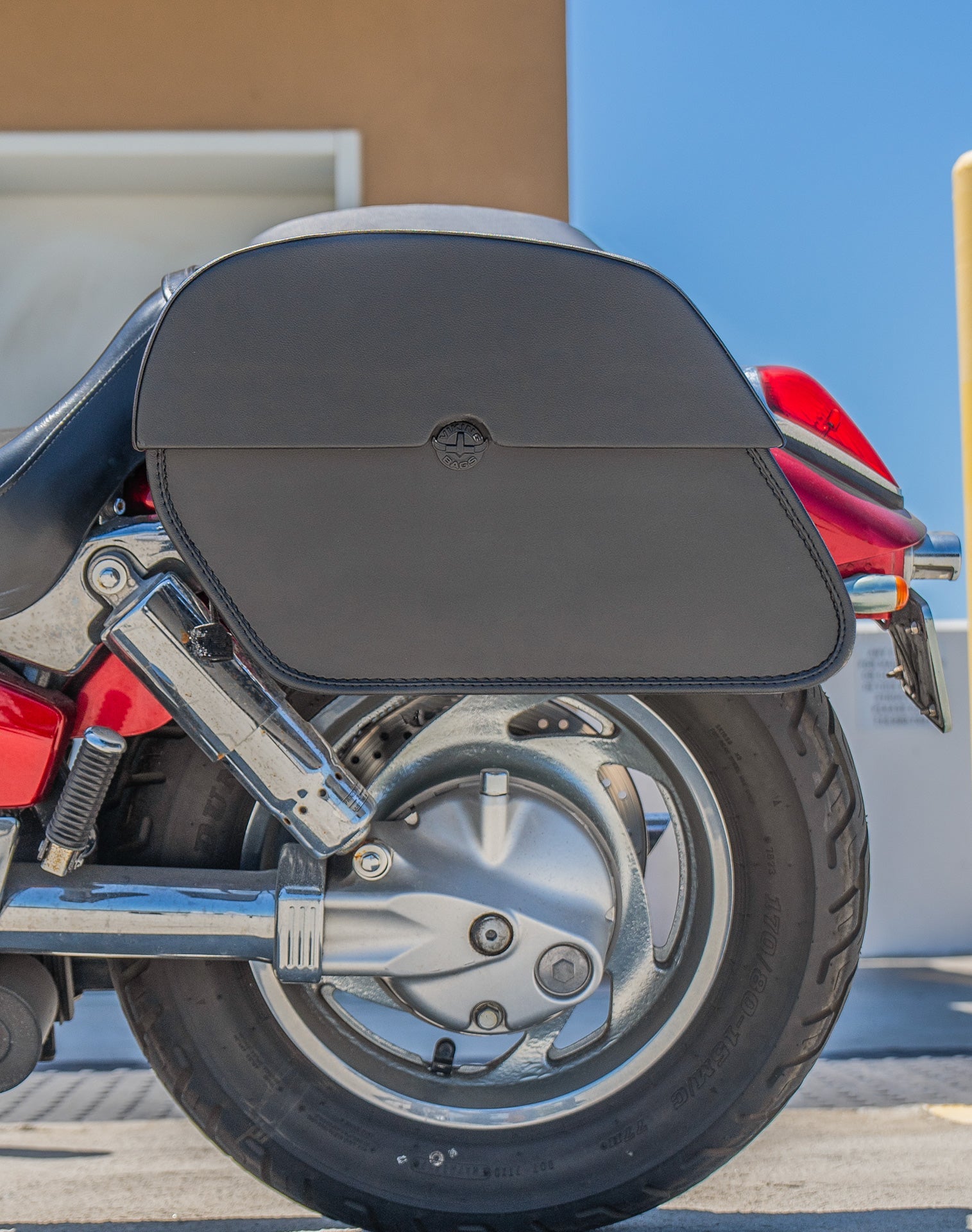 28L - Panzer Quick-Mount Medium Honda VTX 1300 C Motocicleta Alforjas