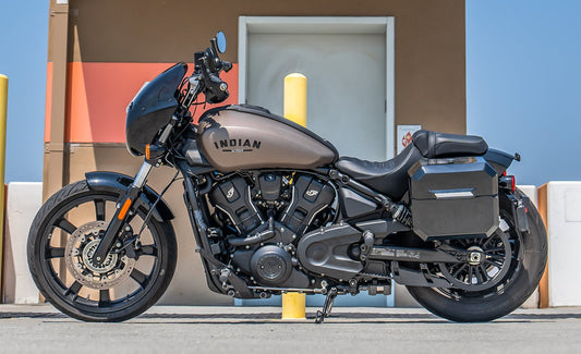 20L - Outlaw Quick-Mount Small 2025+ Indian Sport Scout Sixty Painted Hard Alforjas