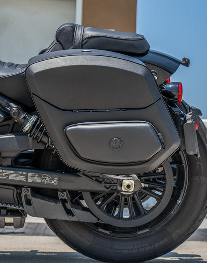 24L - Ironclad Quick-Mount Medium 2025+ Indian Sport Scout Sixty Leather Wrapped Hard Alforjas