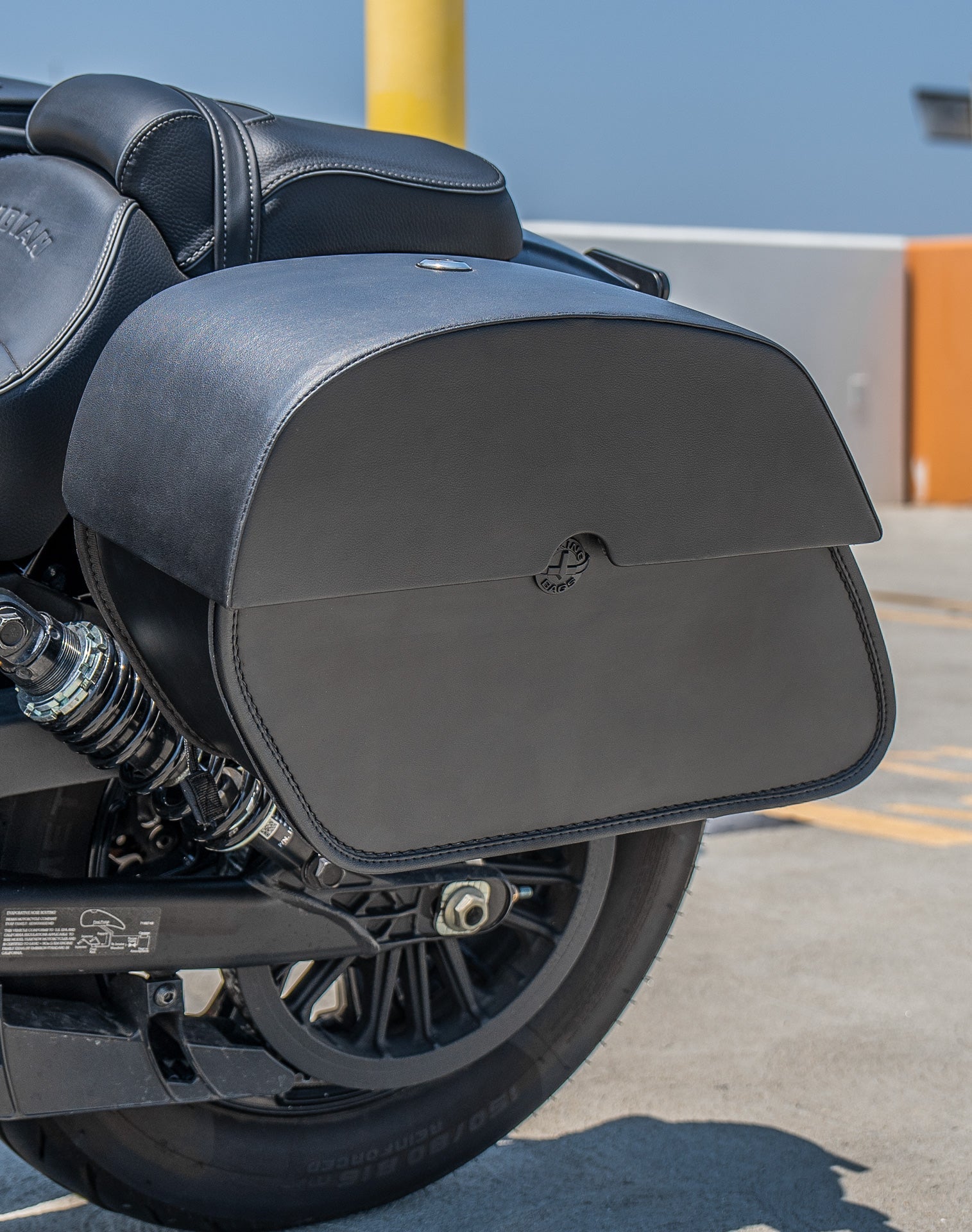 28L - Panzer Quick-Mount Medium 2025+ Indian Sport Scout Motocicleta Alforjas