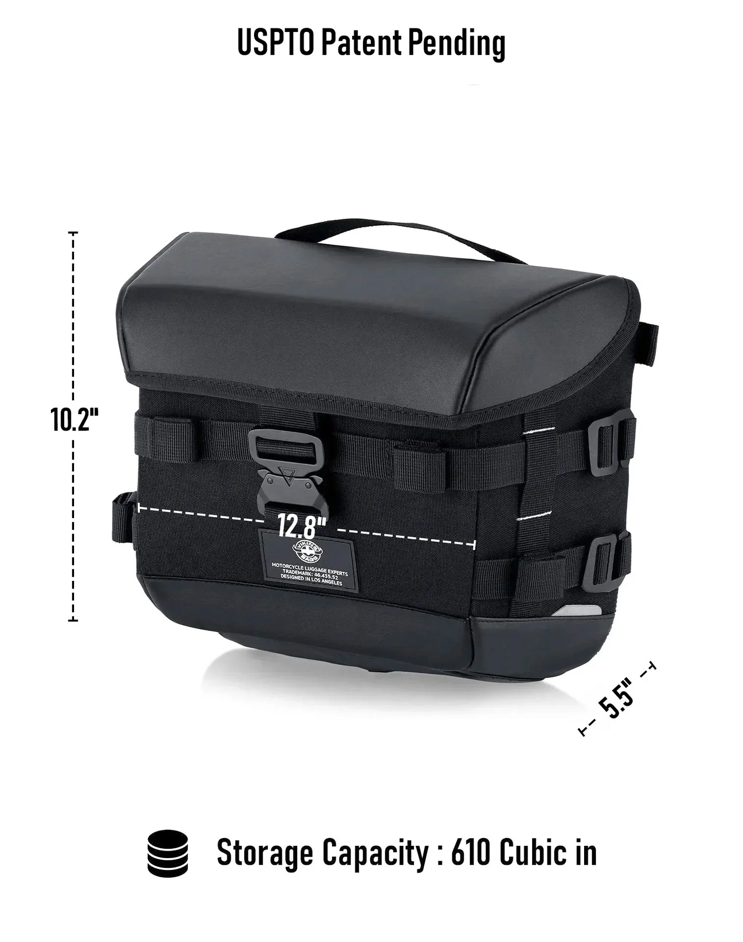 10L - Incognito Quick-Mount Small 2025+ Indian Sport Scout Solo Alforja (Left Only)