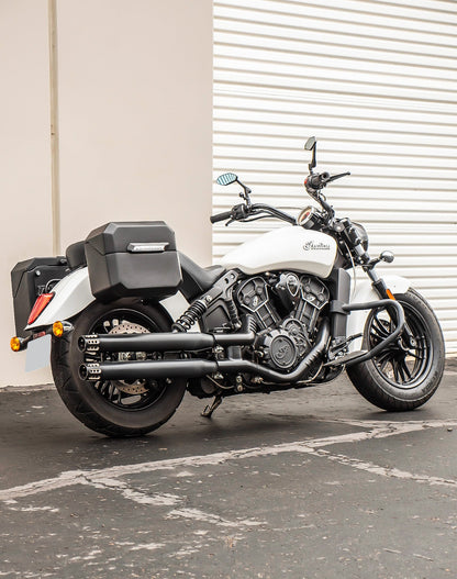 20L - Outlaw Quick-Mount Small Indian Scout Classic 2025+ Matte Hard Alforjas