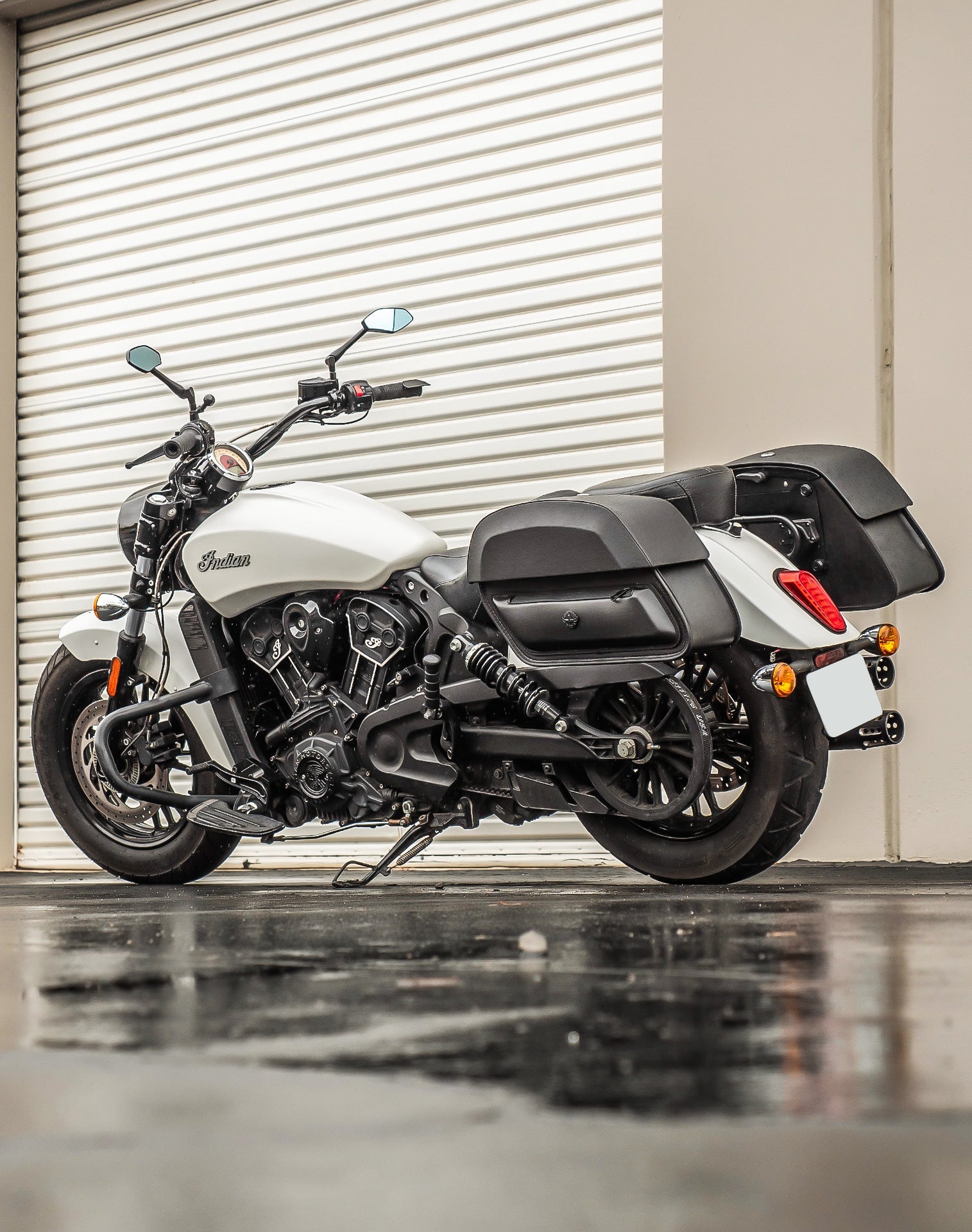 28L - Pantheon Quick-Mount Medium Indian Scout Classic 2025+ Motocicleta Alforjas