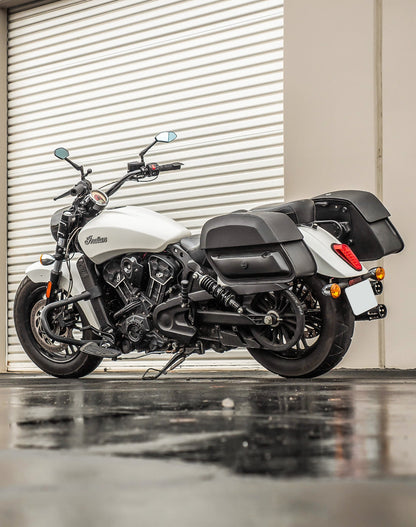 28L - Pantheon Quick-Mount Medium Indian Scout Classic 2025+ Motocicleta Alforjas