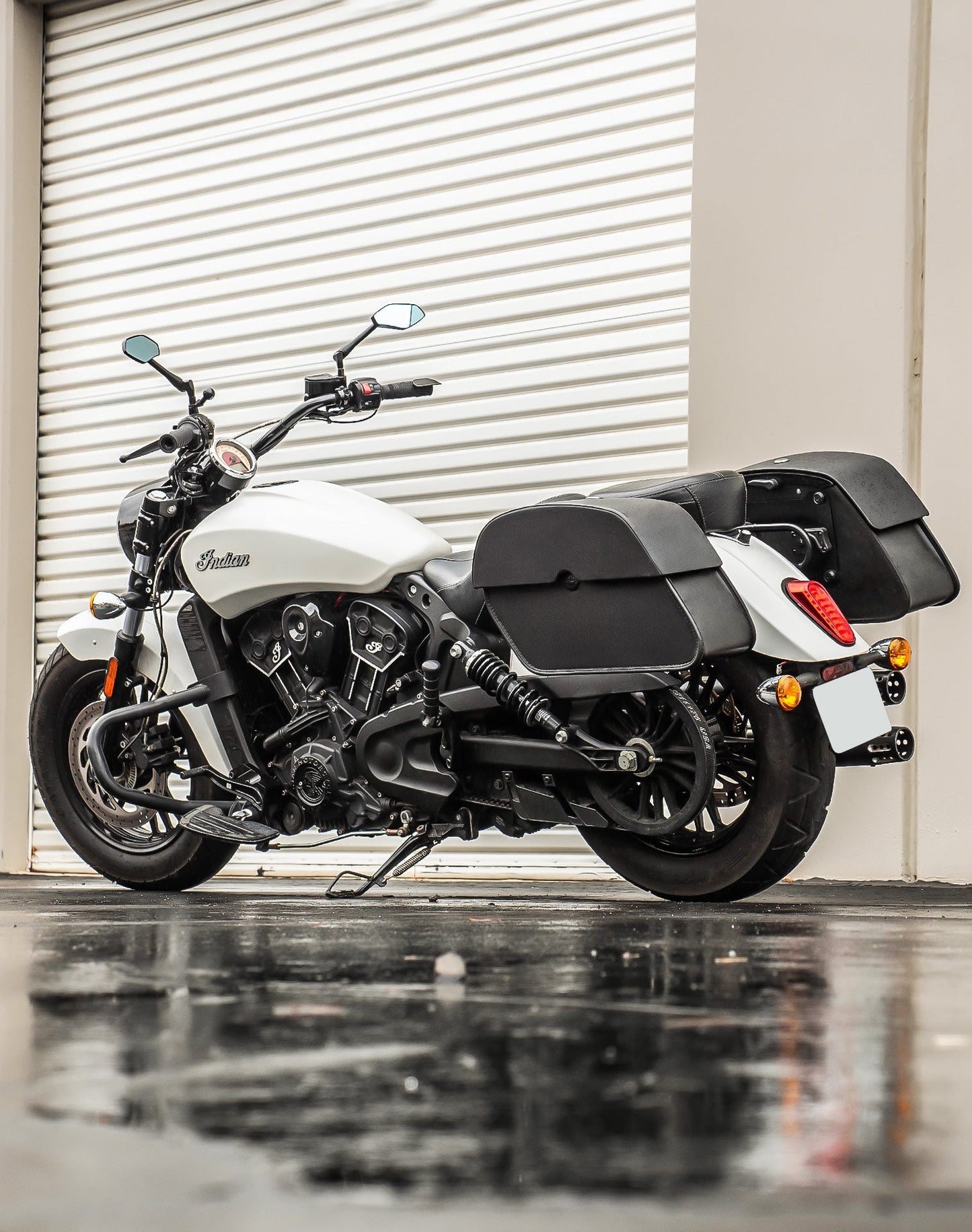 28L - Panzer Quick-Mount Medium Indian Scout Classic 2025+ Motocicleta Alforjas