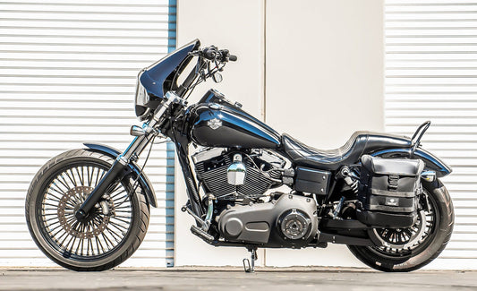 15L - Incognito Quick Mount Medium Solo Motocicleta Alforja (Left Only) para Harley Dyna Wide Glide FXDWG/I