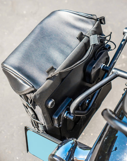15L - Incognito Quick Mount Medium Solo Motocicleta Alforja (Left Only) para Harley Dyna Wide Glide FXDWG/I