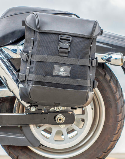 15L - Incognito Quick Mount Medium Solo Motocicleta Alforja (Left Only) para Harley Dyna Fat Bob FXDF/SE