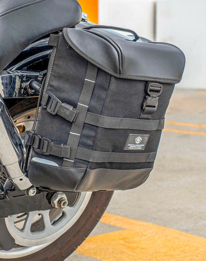 15L - Incognito Quick Mount Medium Solo Motocicleta Alforja (Left Only) para Harley Dyna Fat Bob FXDF/SE