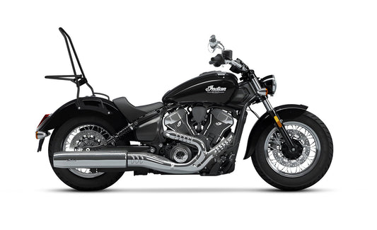 Iron Born Blade 25" Indian Scout Classic 2025+ Sissy bar with Foldable Luggage Rack Matte Black