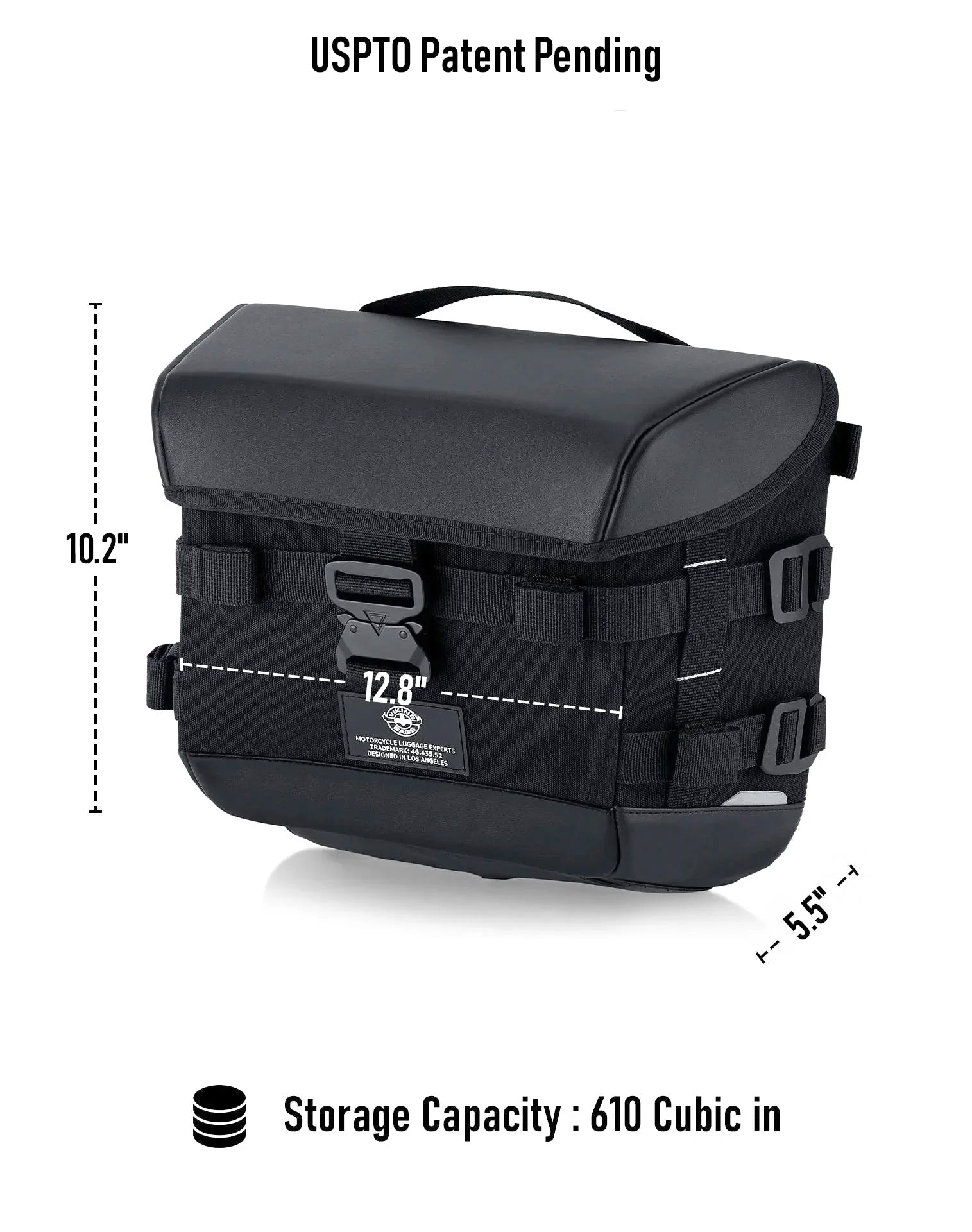 10L - Incognito Quick Mount Small Solo Alforja (Left Only) para Harley Davidson Dyna Low Rider FXDL/I