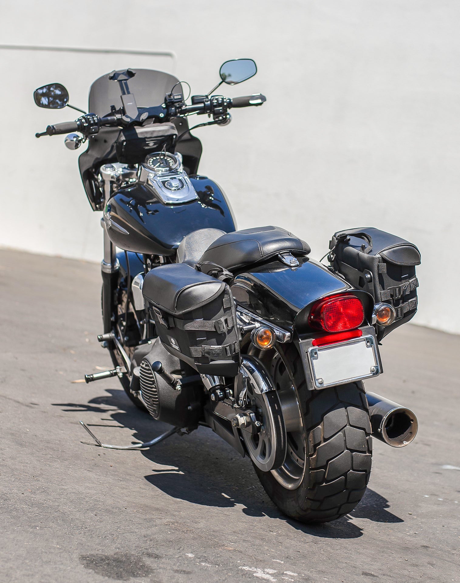 10L - Incognito Quick Mount Small Solo Alforja (Left Only) para Harley Davidson Dyna Fat Bob FXDF/SE