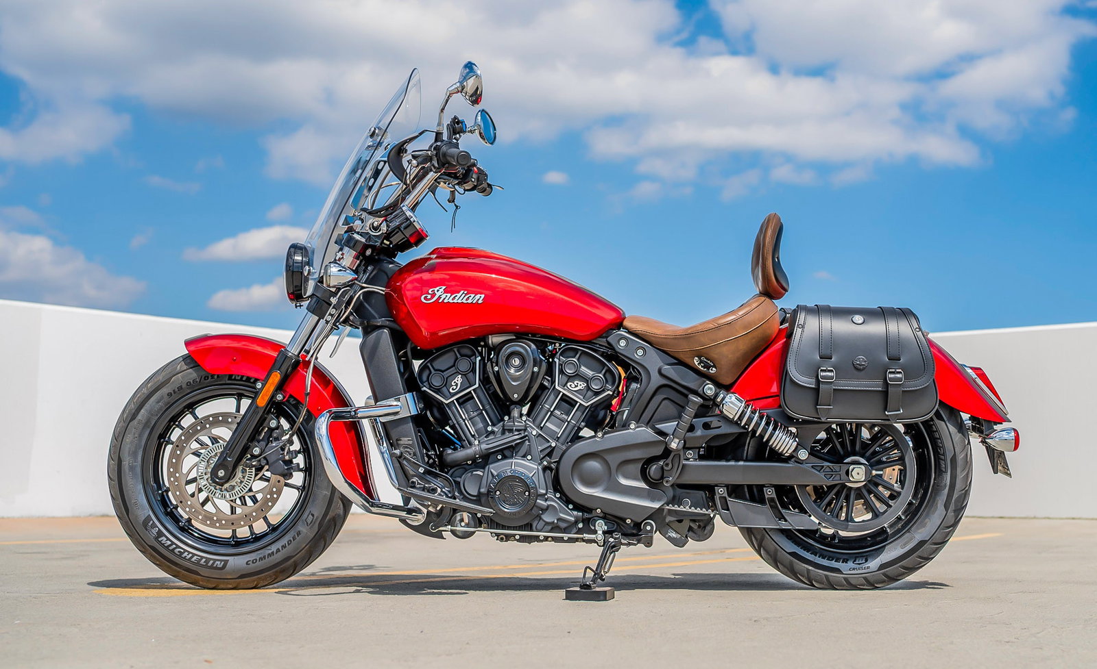25L - SpiritBlade Medium Indian Scout Sixty Leather Alforjas