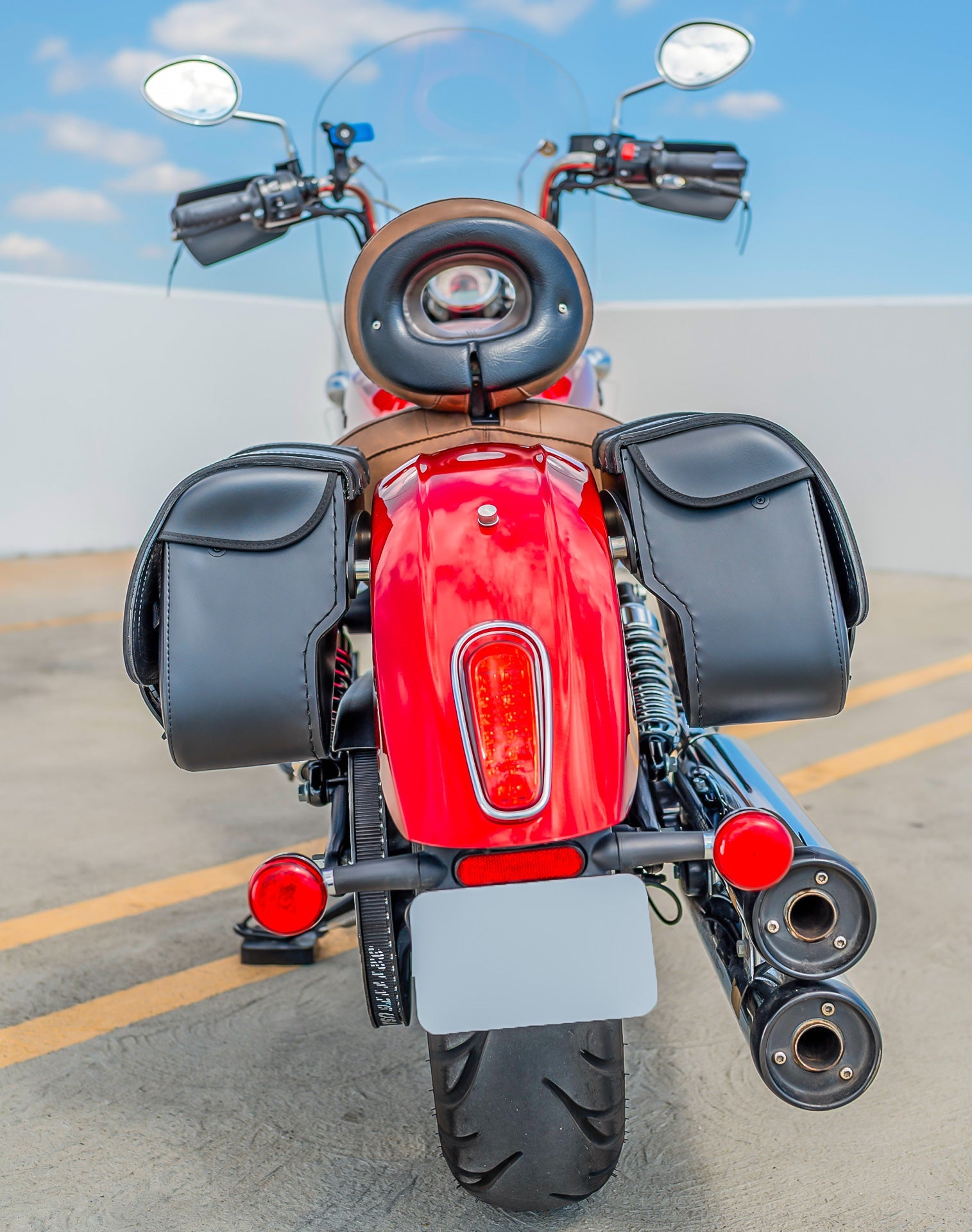 25L - SpiritBlade Medium Indian Scout Sixty Leather Alforjas