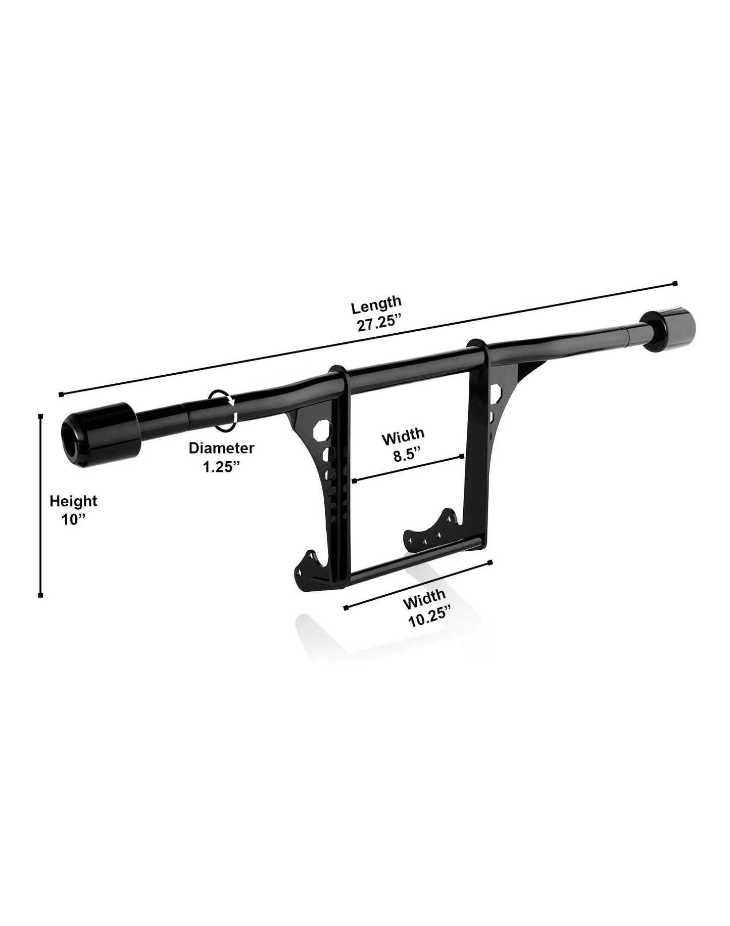 Viking Dominion Crash Bar/ Engine Guard para Harley Softail Street Bob FXBB/S Gloss Black