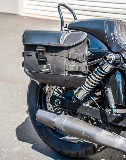10L - Incognito Quick Mount Small Solo Motocicleta Alforja (Right Only) para Harley Dyna Wide Glide FXDWG/I