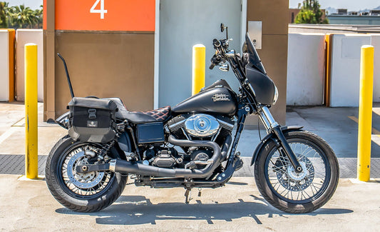 10L - Incognito Quick Mount Small Solo Motocicleta Alforja (Right Only) para Harley Dyna Street Bob FXDB/I