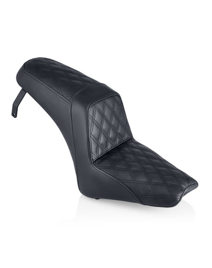 Iron Born Diamond Stitch Indian Scout Bobber Twenty 2-Up Seat Black