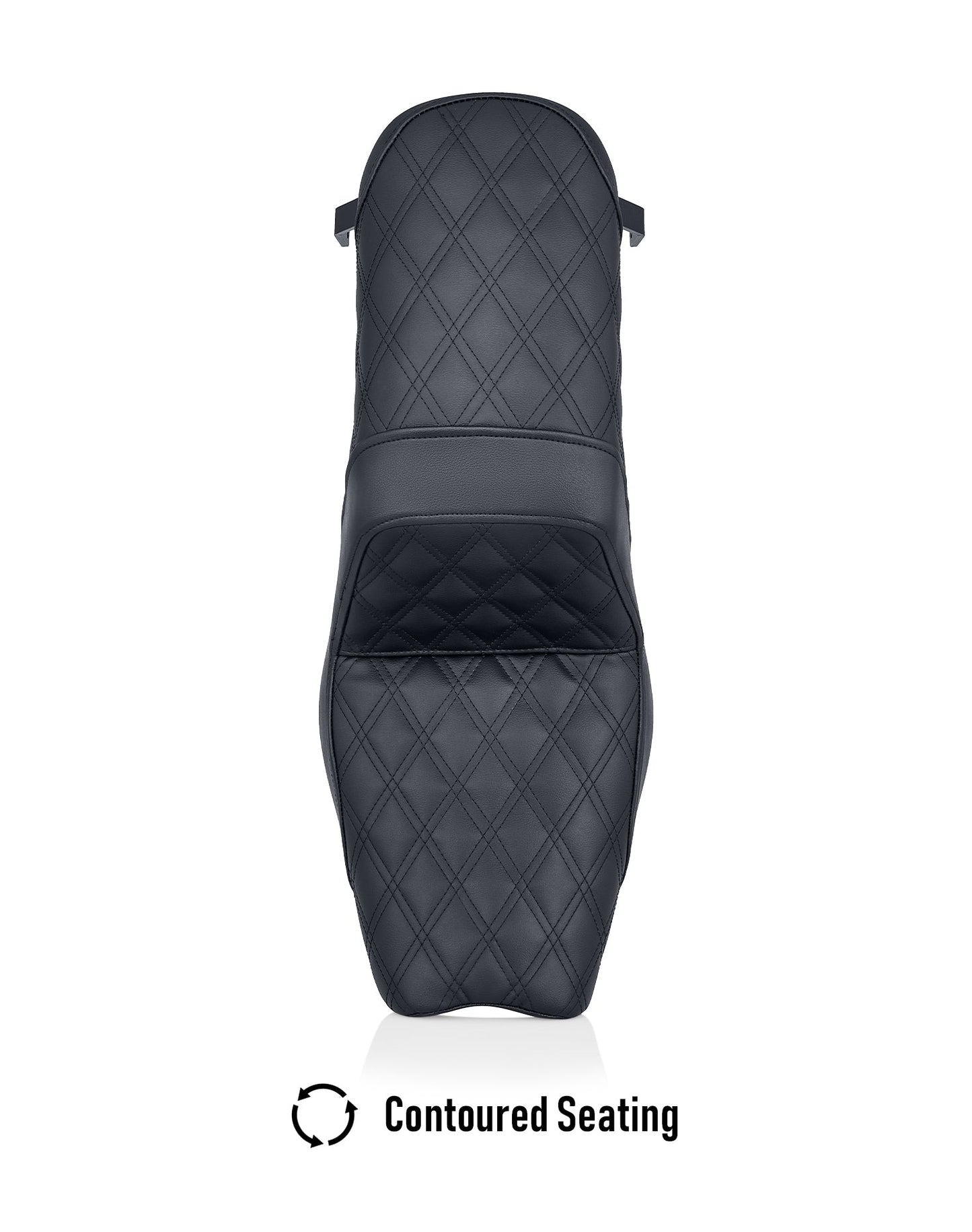 Iron Born Diamond Stitch Indian Scout Bobber Twenty 2-Up Seat Black