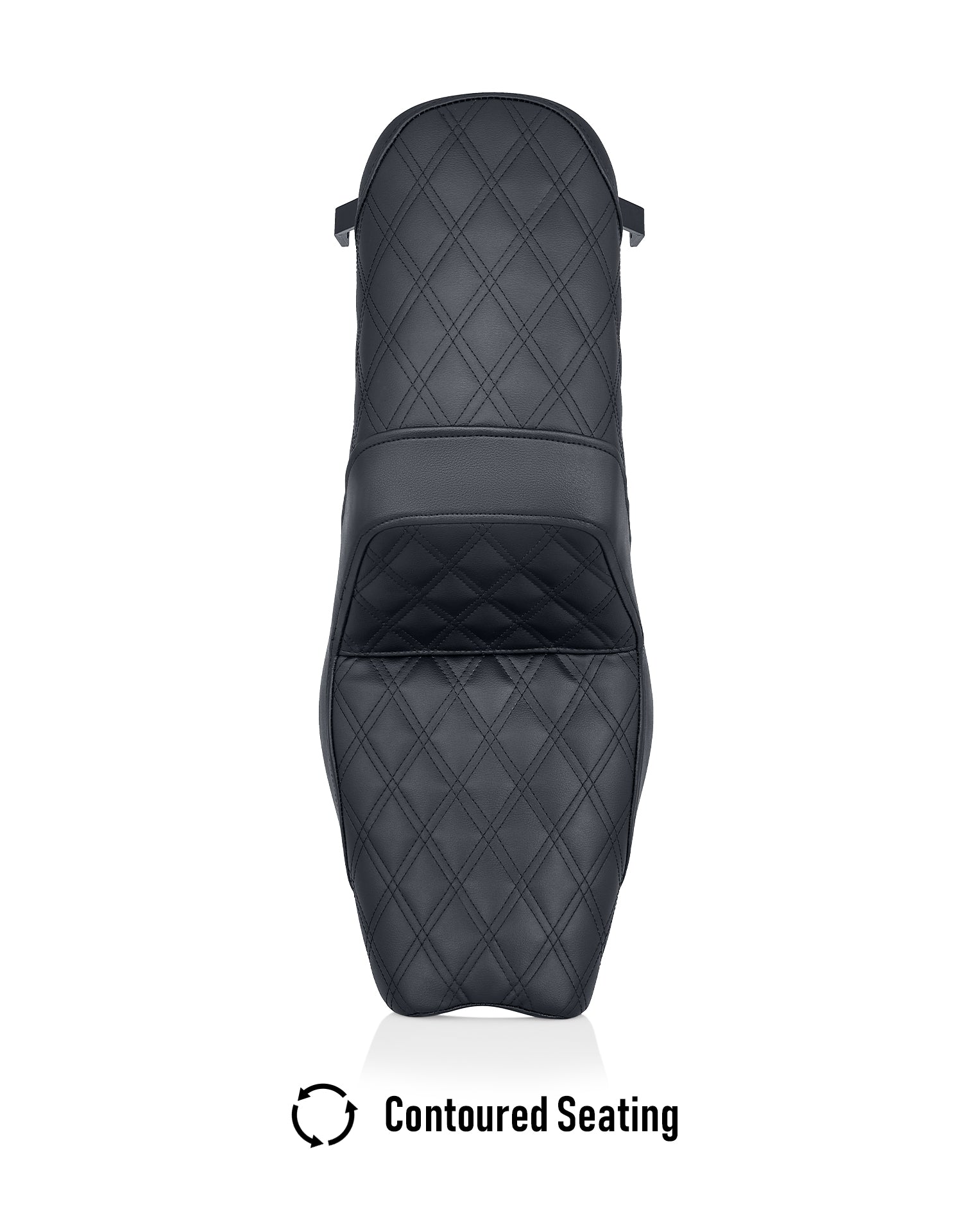 Iron Born Diamond Stitch Indian Scout Bobber Twenty 2-Up Seat Black