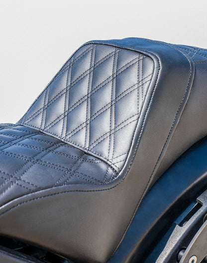 Iron Born Diamond Stitch Indian Scout Rogue Sixty 2-Up Seat Black