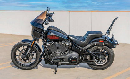 Iron Born Diamond Stitch 2-Up Seat para Harley Softail Low Rider S FXLRS