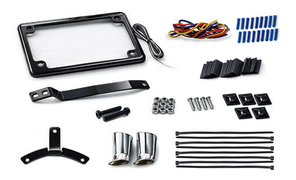 Viking LED License Plate & Turn Signal Relocation Kit para Harley Softail Slim FLS