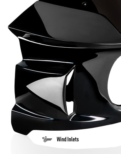 Viking Darkin Motocicleta Fairing para Harley Softail Low Rider S FXLRS Gloss Black