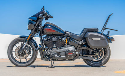 32L - Darkin Large Quick Mount Leather Wrap Hard Alforjas para 2025+ Harley Softail Low Rider S FXLRS