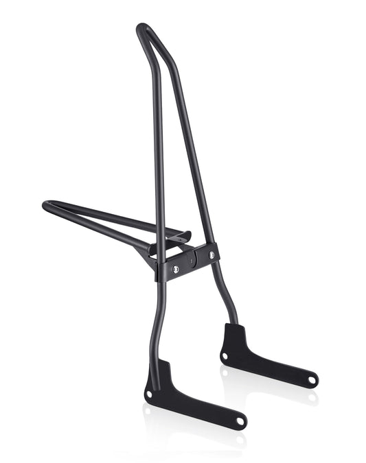 Iron Born Blade 25" Sissy bar para Wide Seat w/ Foldable Rack para Harley Softail Low Rider FXLR Matte Black