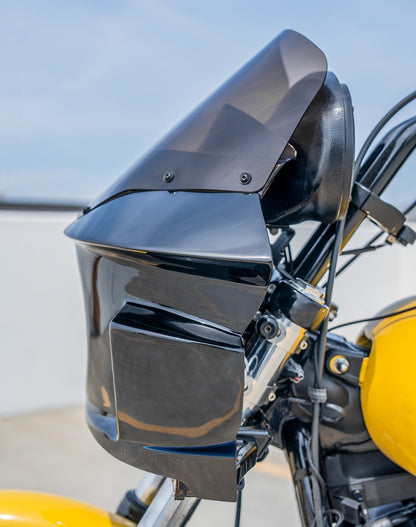 Viking Darkin Motocicleta Fairing para Harley Softail Street Bob FXBB Gloss Black
