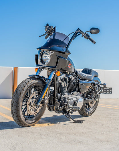 Viking Darkin Motocicleta Fairing para Harley Sportster Forty Eight Gloss Black