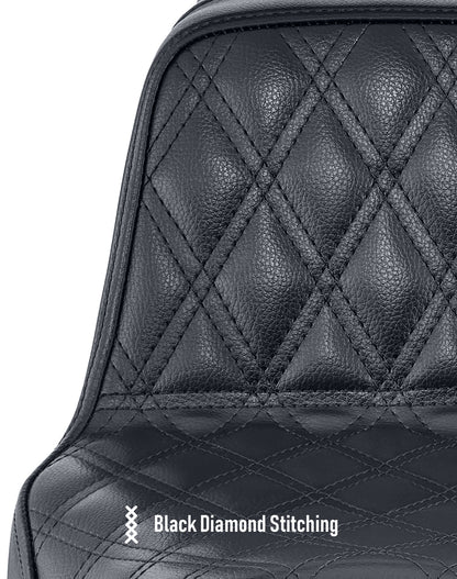 Iron Born Diamond Stitch Indian Sport Chief RT 2-Up Seat Black