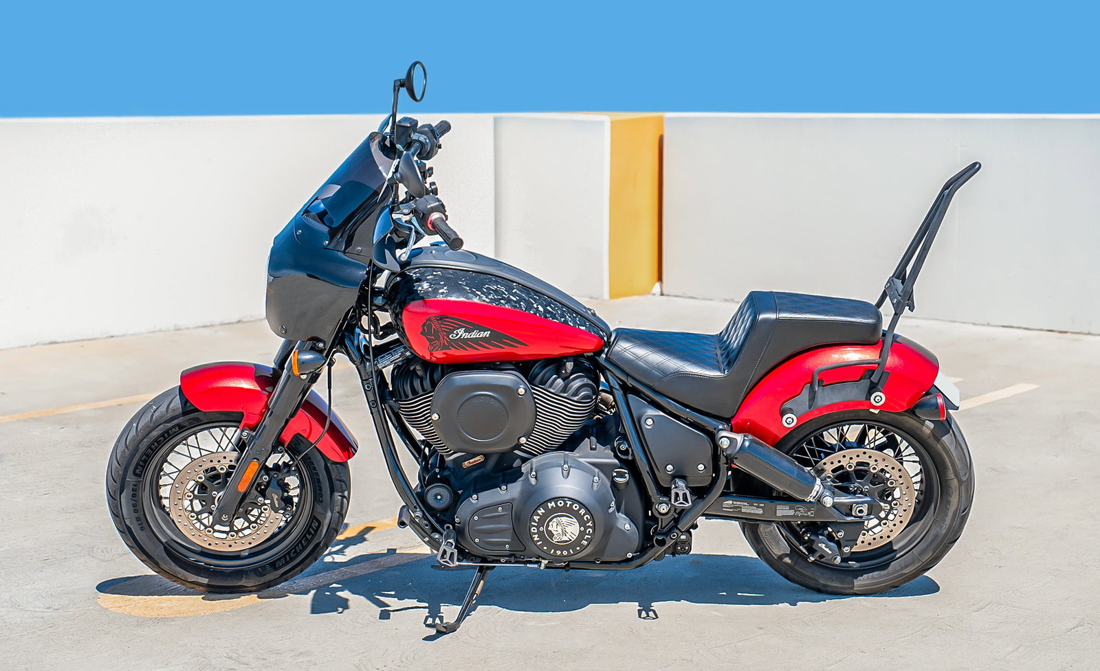 Iron Born Diamond Stitch Indian Sport Chief RT 2-Up Seat Black