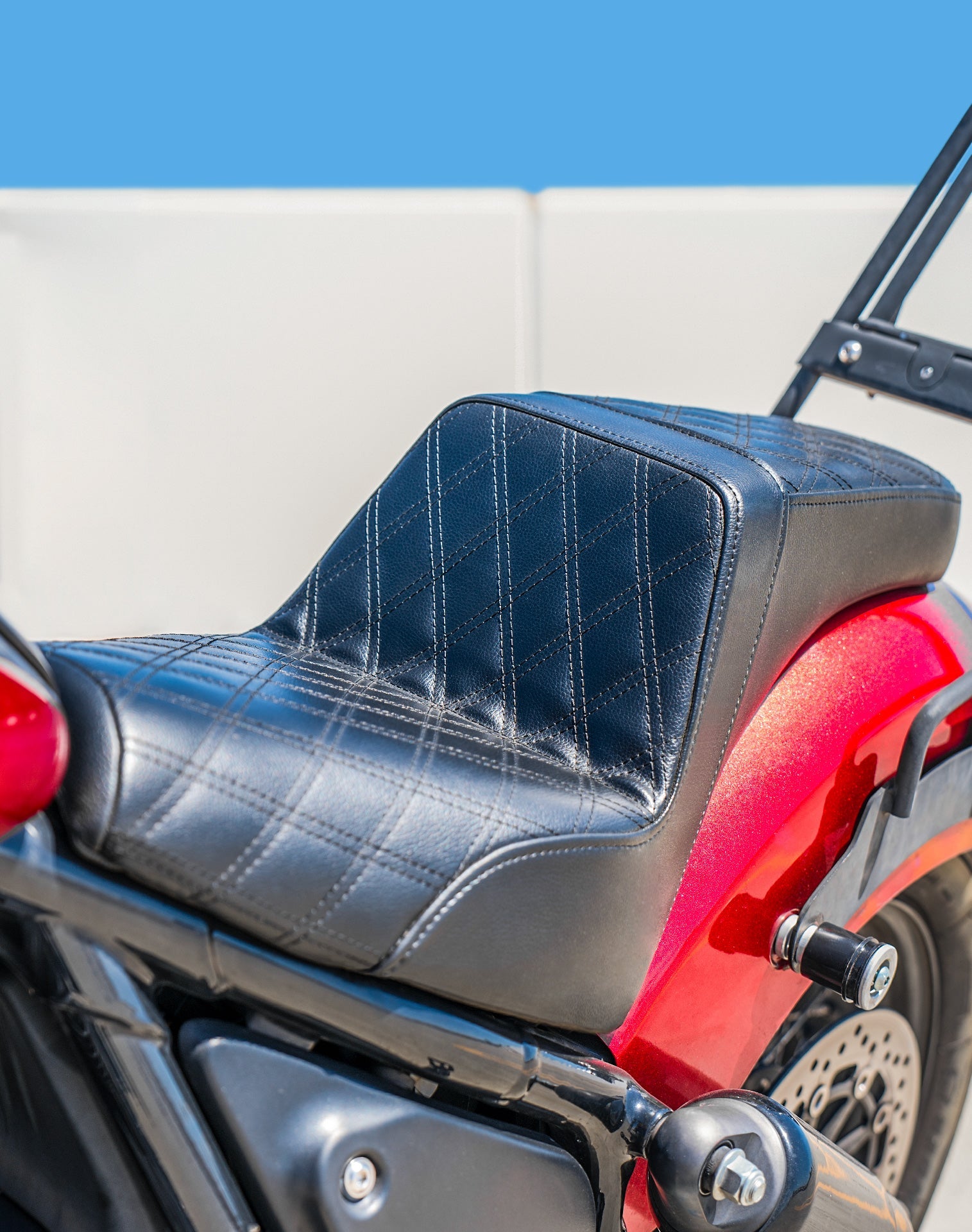 Iron Born Diamond Stitch Indian Sport Chief RT 2-Up Seat Black