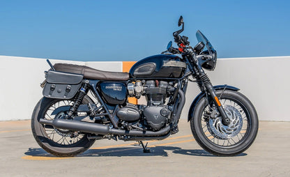 5L - Bront Triumph Bonneville T120 Leather Motocicleta Solo Alforja