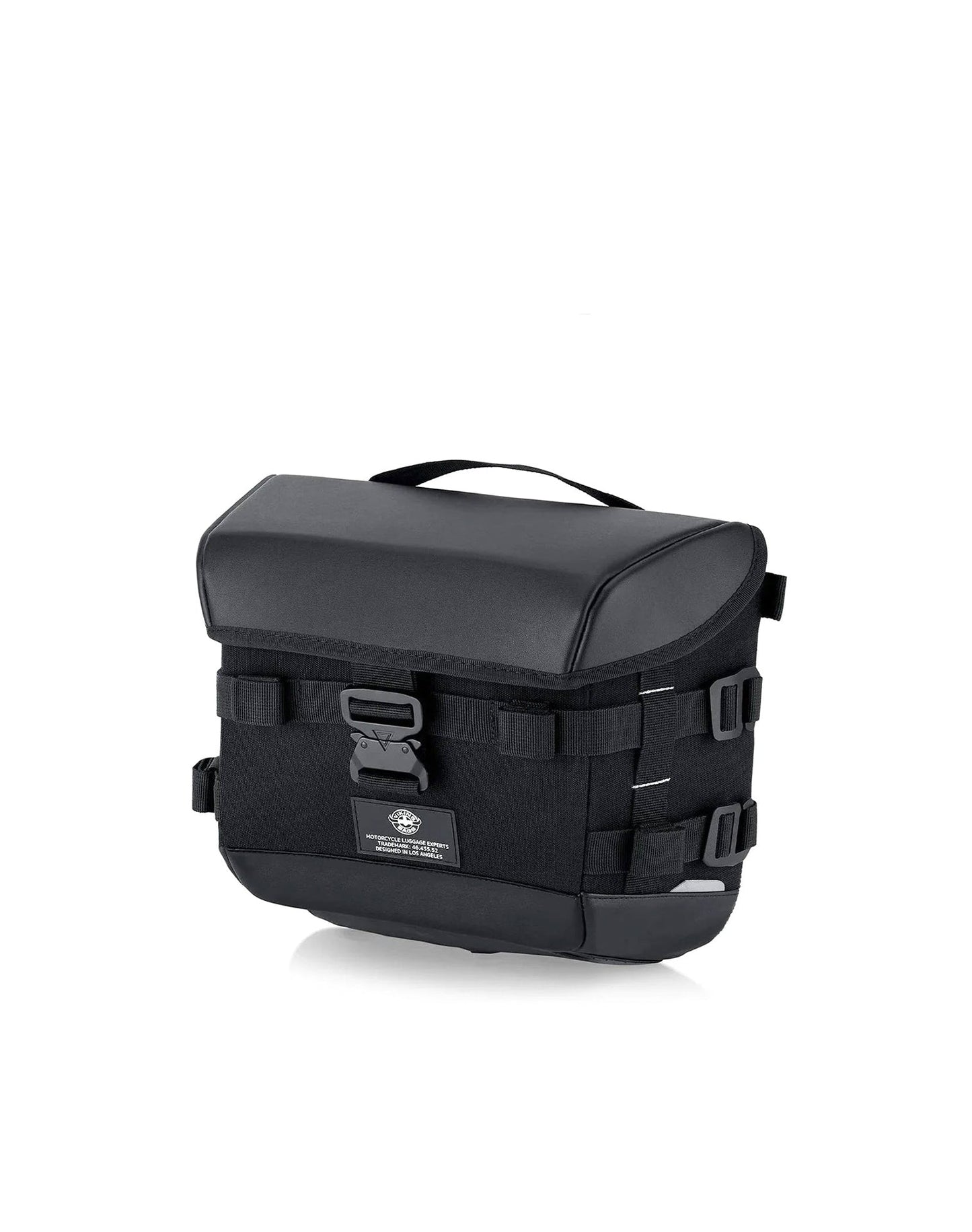 10L - Incognito Quick Mount Small Solo Motocicleta Alforja (Right Only) para Harley Softail Fat Boy FLSTF/I