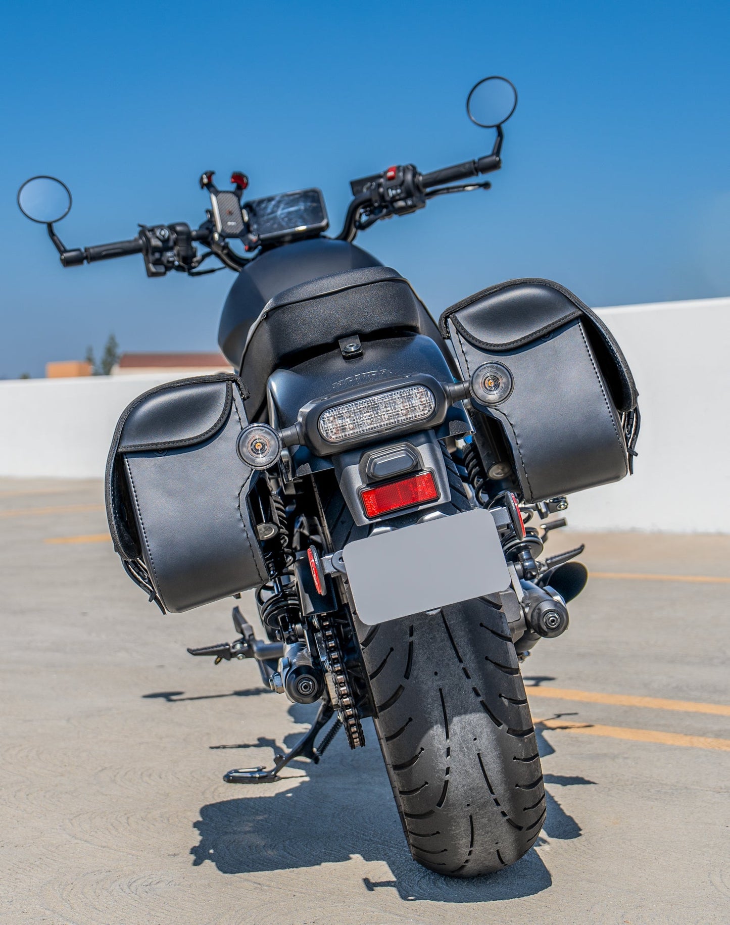 25L - SpiritBlade Medium Honda Rebel 1100 CMX1100 Leather Motocicleta Alforjas