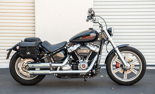 10L - Incognito Quick Mount Small Solo Motocicleta Alforja (Right Only) para Harley Softail Standard FXST
