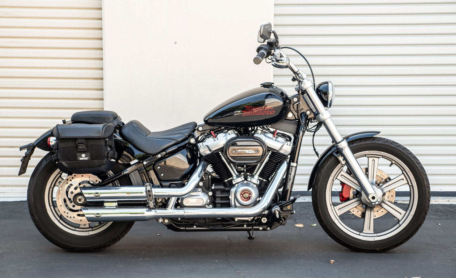 10L - Incognito Quick Mount Small Solo Motocicleta Alforja (Right Only) para Harley Softail Standard FXST