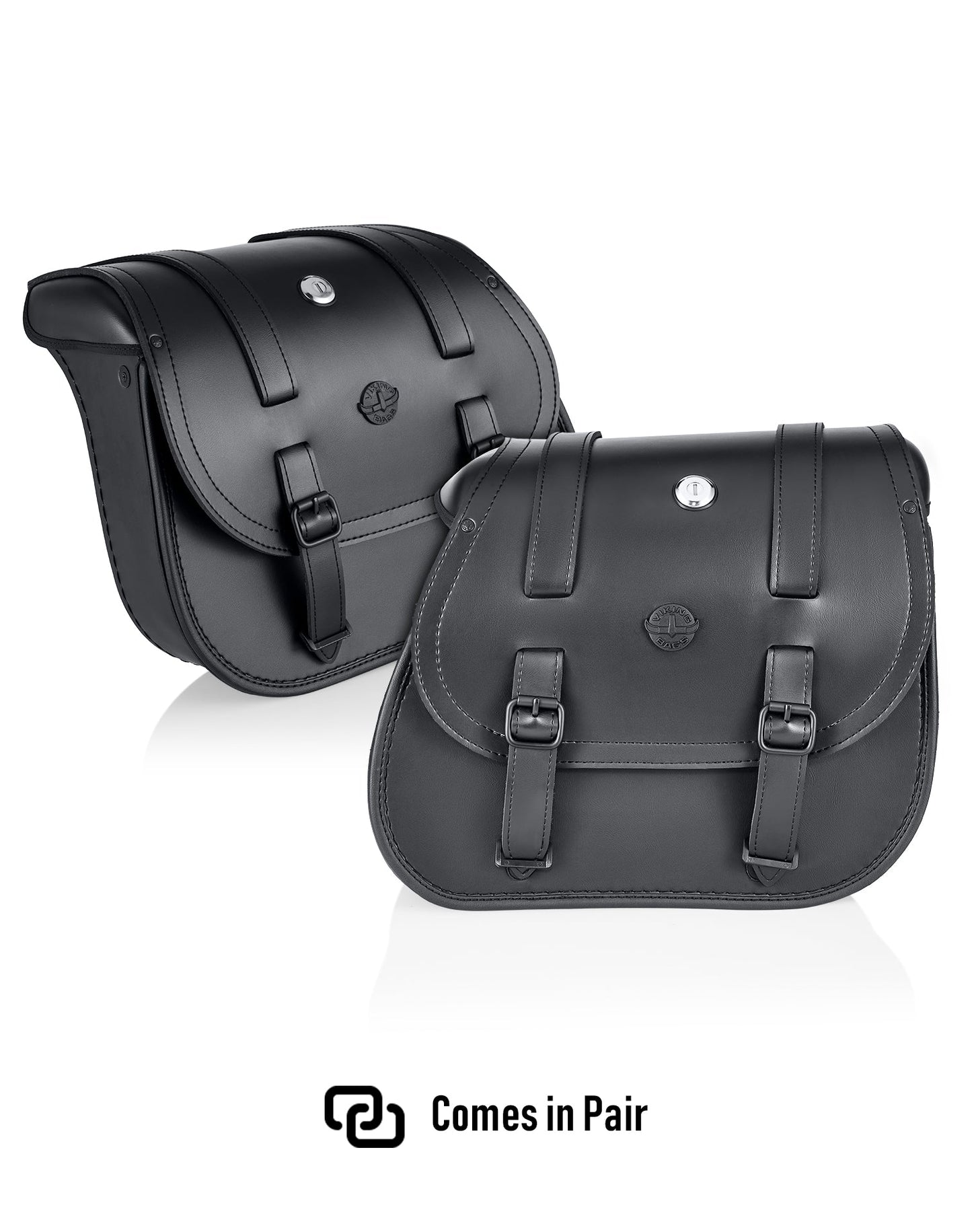 30L - Wraith Large Quick-Mount Shock Cutout Leather Alforjas para Harley Dyna Low Rider S FXDLS
