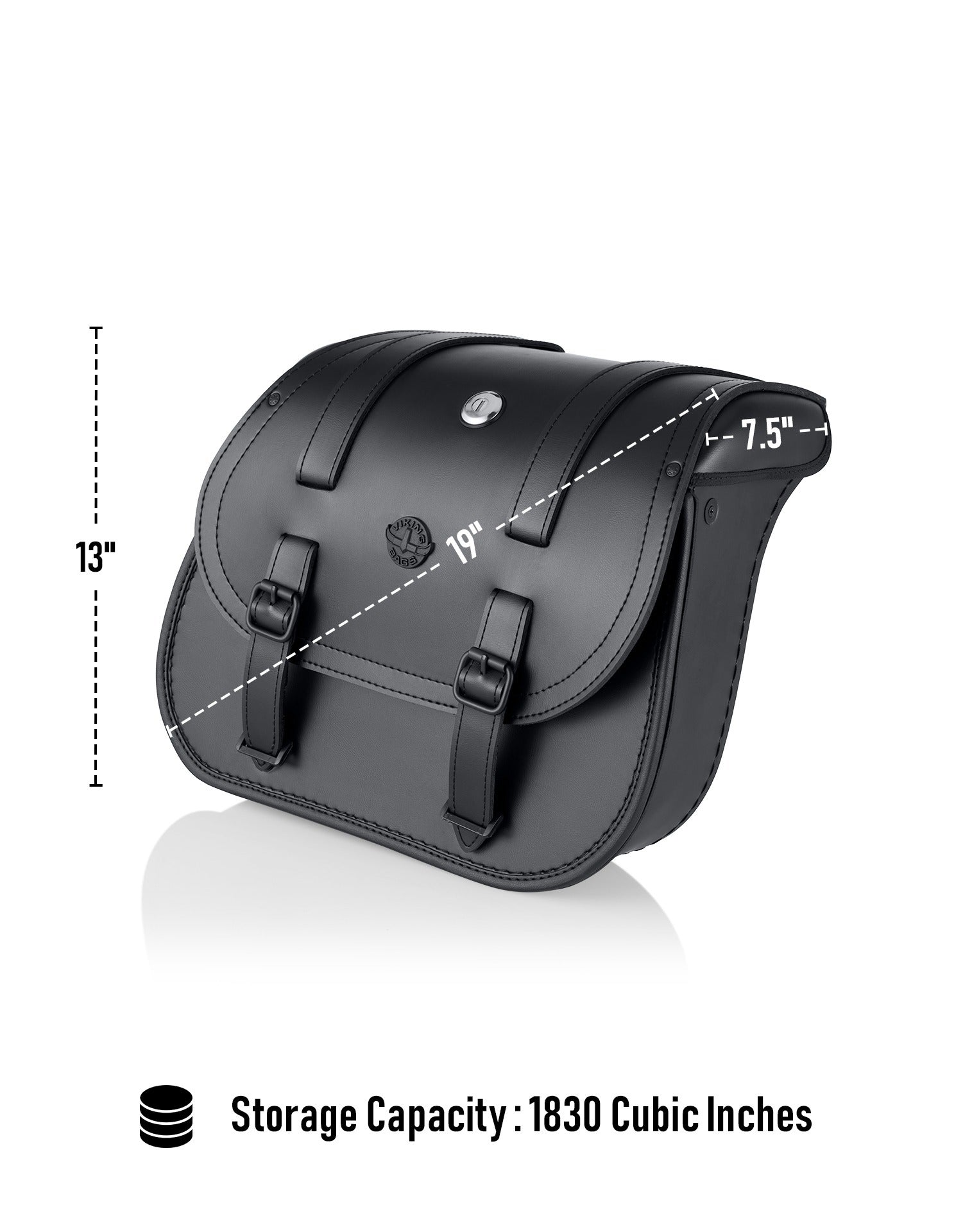 30L - Wraith Large Quick-Mount Shock Cutout Leather Alforjas para Harley Dyna Low Rider S FXDLS