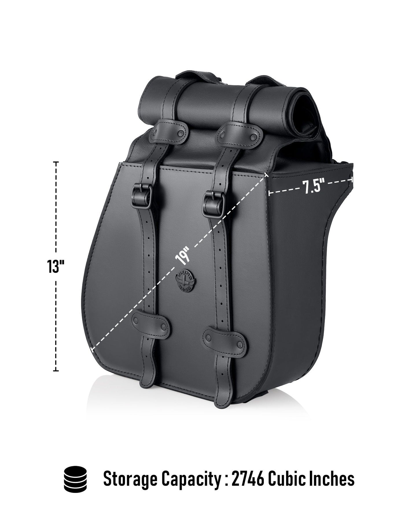 45L - Wraith XL Roll-Top Quick-Mount Shock Cutout Alforjas para Harley Dyna Super Glide Custom FXD/I