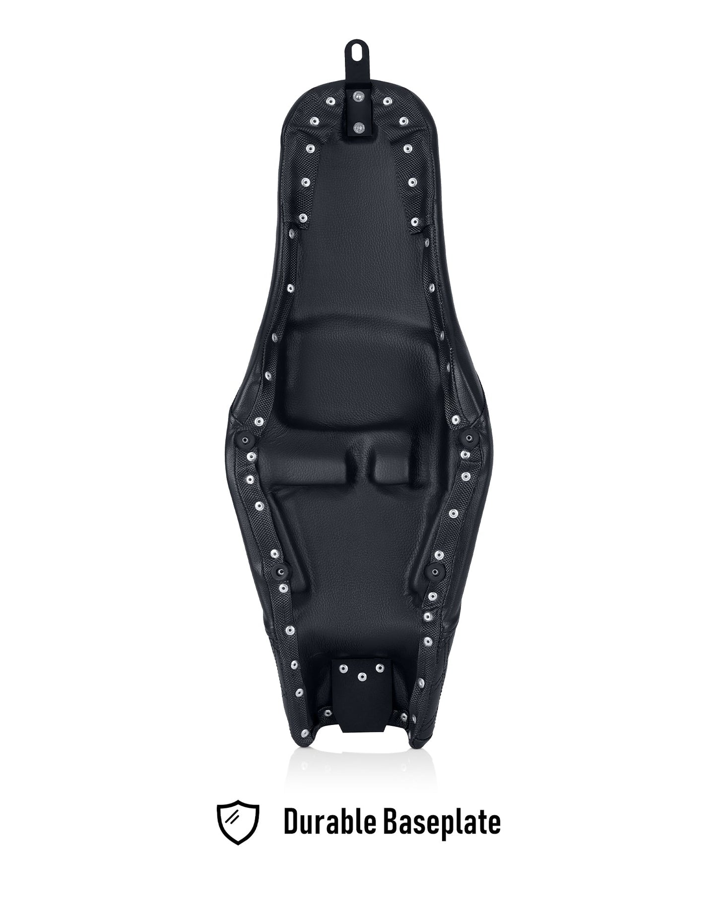 Iron Born Diamond Stitch 2-Up Seat para Harley Sportster Super Low XL1200T Black