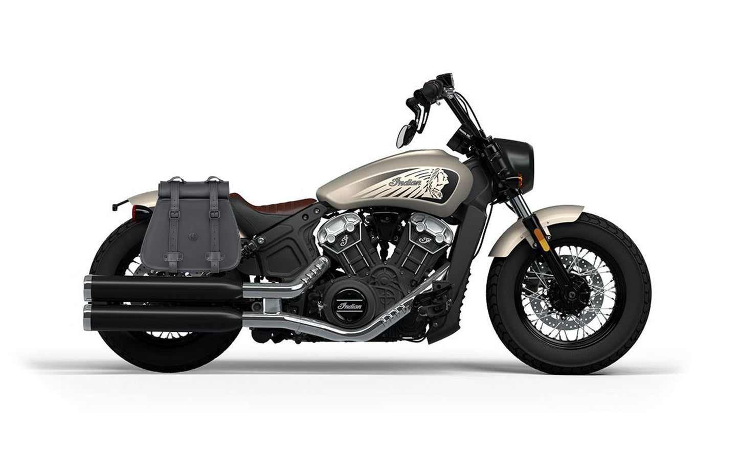 30L - SpiritBlade Roll-Top Large Indian Scout Bobber Twenty Motocicleta Leather Alforjas