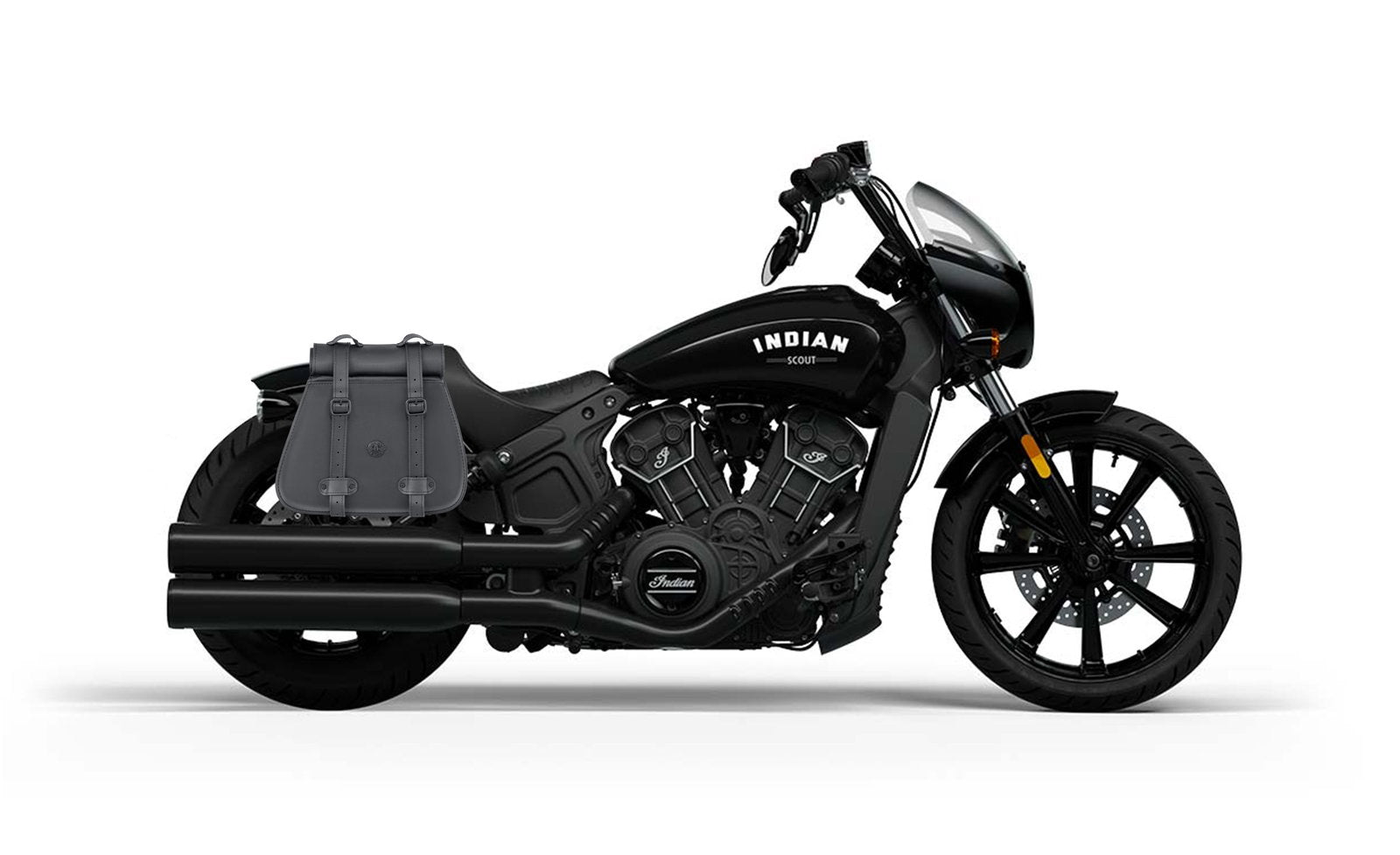 30L - SpiritBlade Roll-Top Large Indian Scout Rogue Motocicleta Leather Alforjas