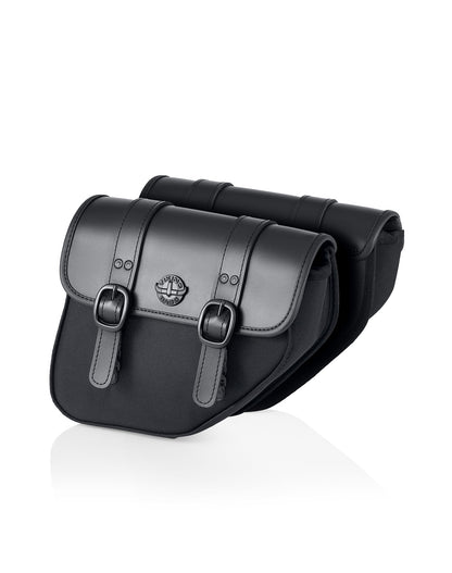 8L - Swift Small Leather Alforjas para Harley Dyna Super Glide FXD/I